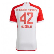 Bayern Munich Jamal Musiala #42 Hjemmedrakt 2023-24 Kortermet